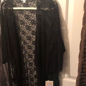 NWT Size L Black Lace Shirley